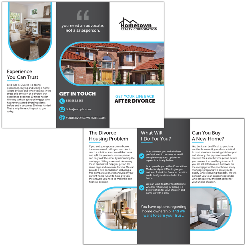 Get Your Life Back Brochure Design